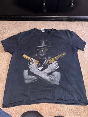 Gildan Softstyle Black T-Shirt - XL Crew Neck